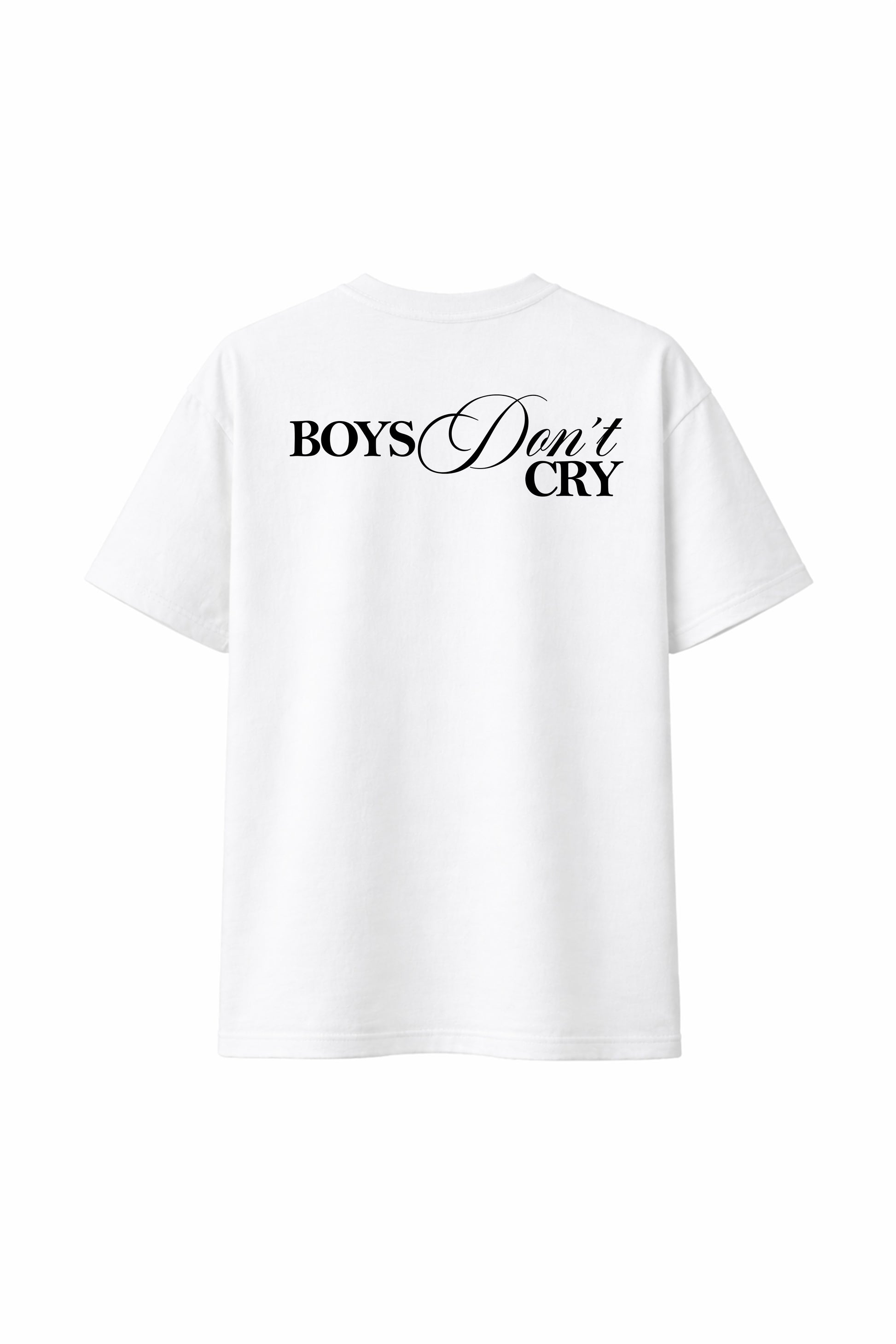 T-shirt "Boys don't cry" - Shirtless