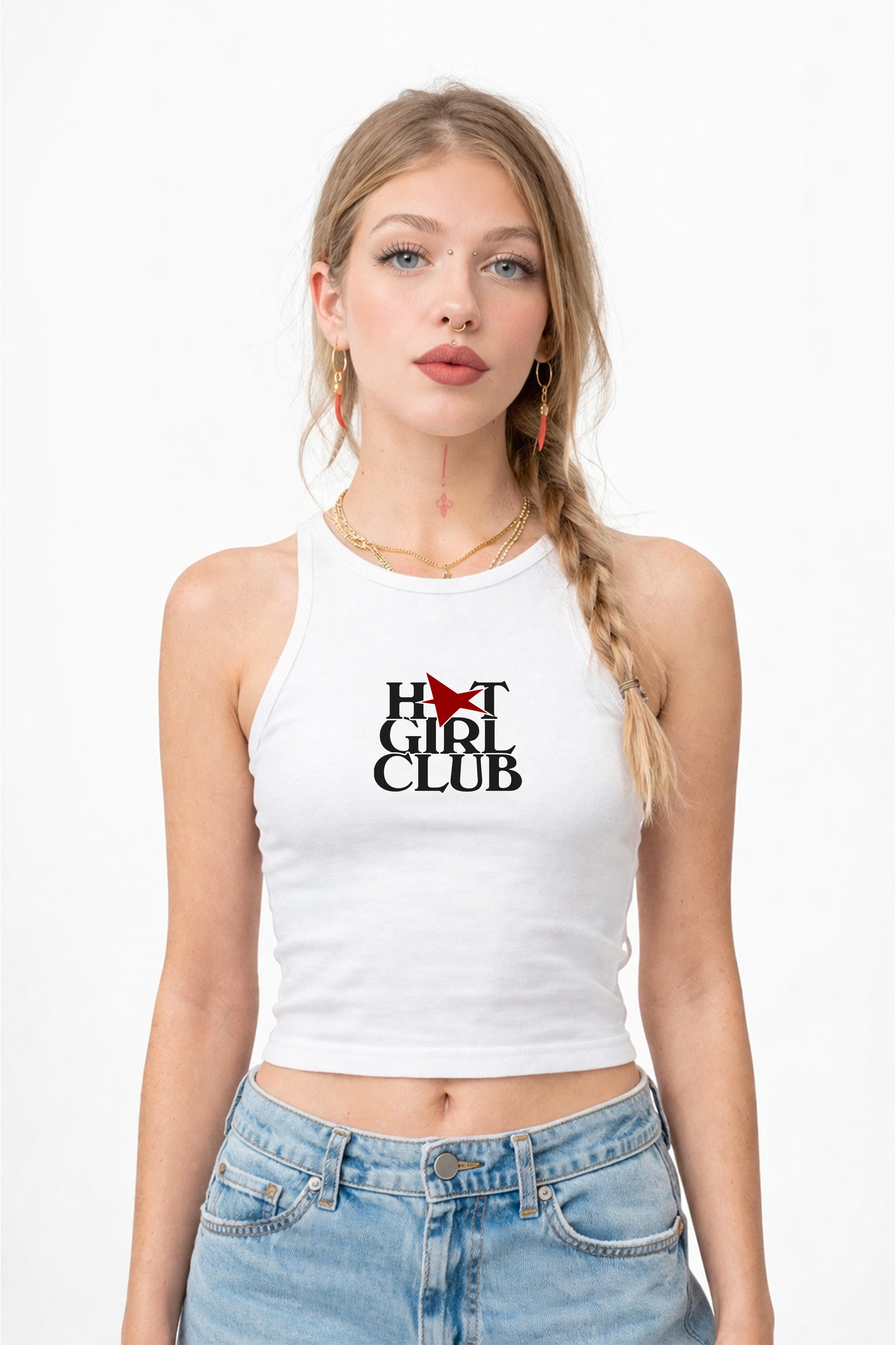 Tank top "Hot girl club" - Shirtless