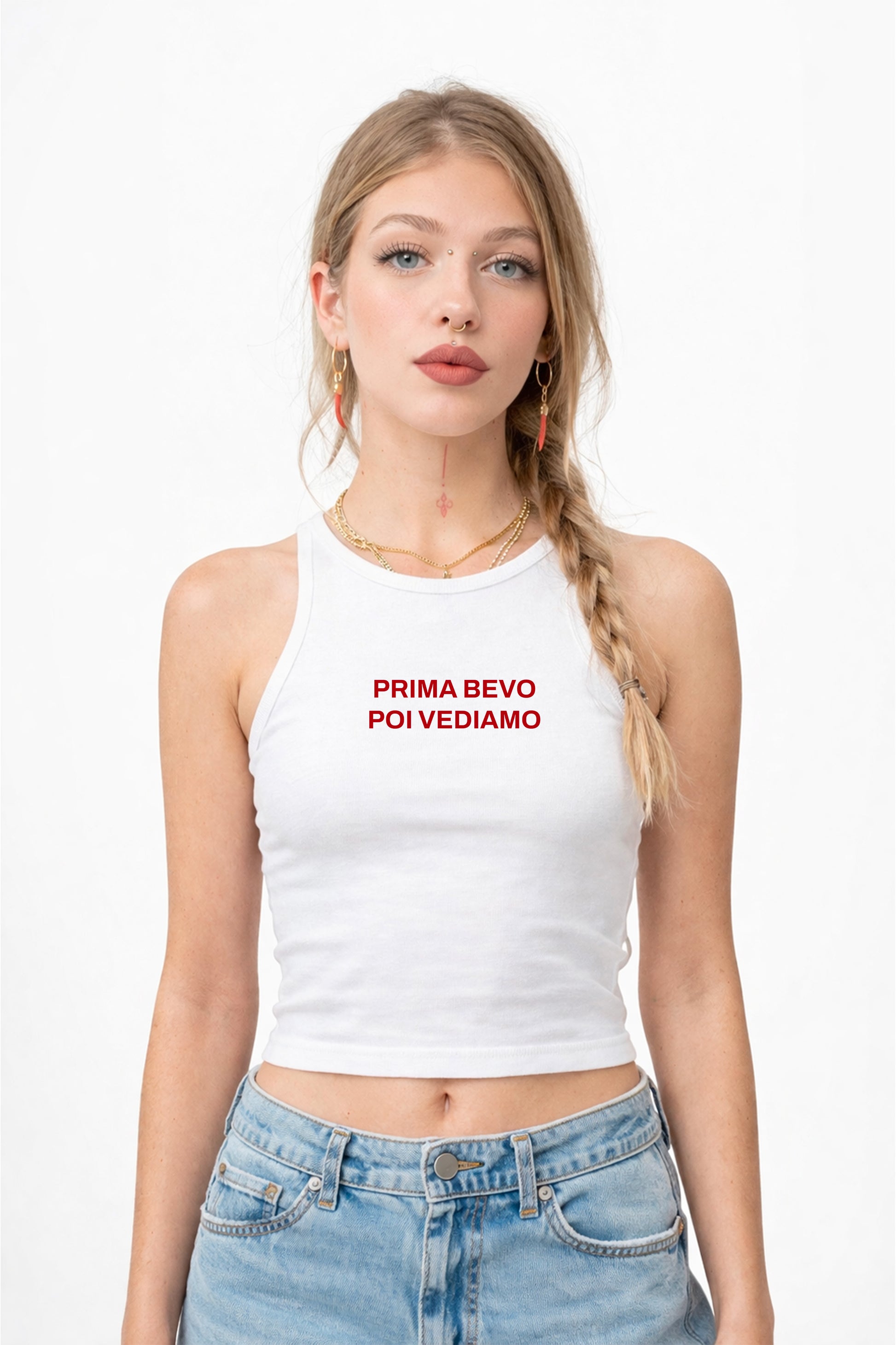 Tank top "Prima bevo poi vediamo" - Shirtless