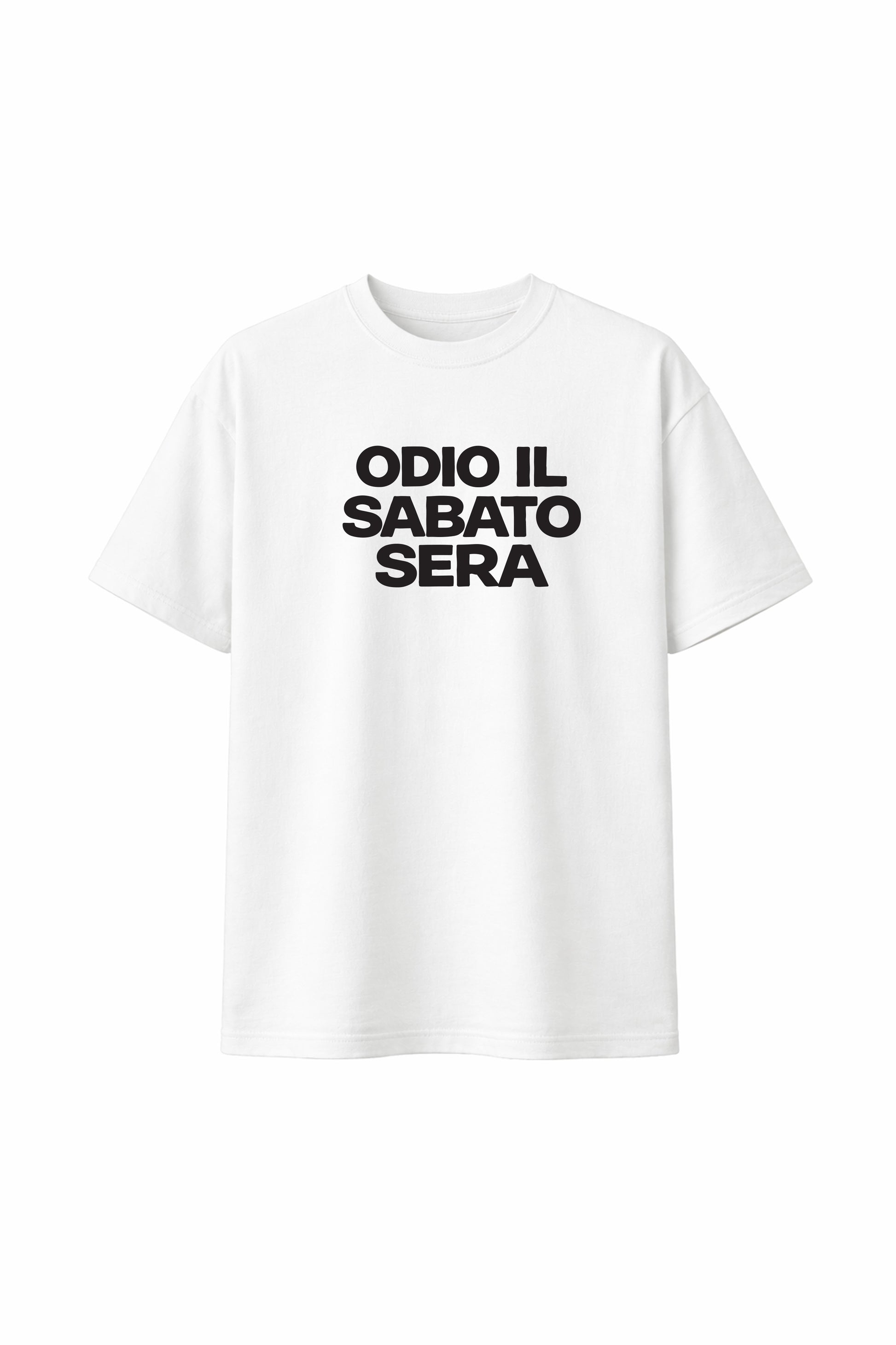 T-shirt "Odio il sabato sera" - Shirtless