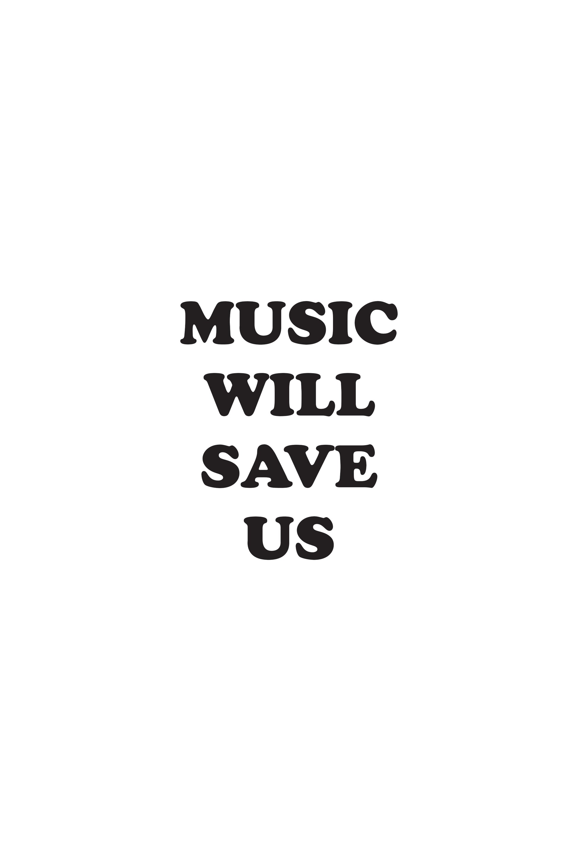 Tank top "Music will save us" - Shirtless