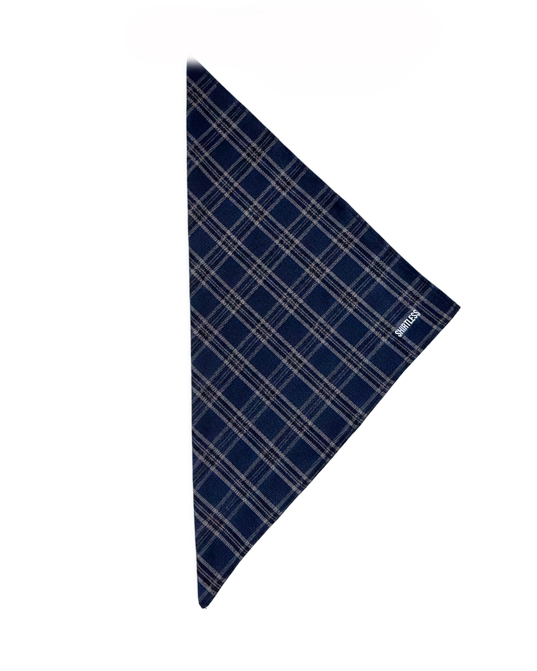 Foulard Shirtless a Quadri Blu