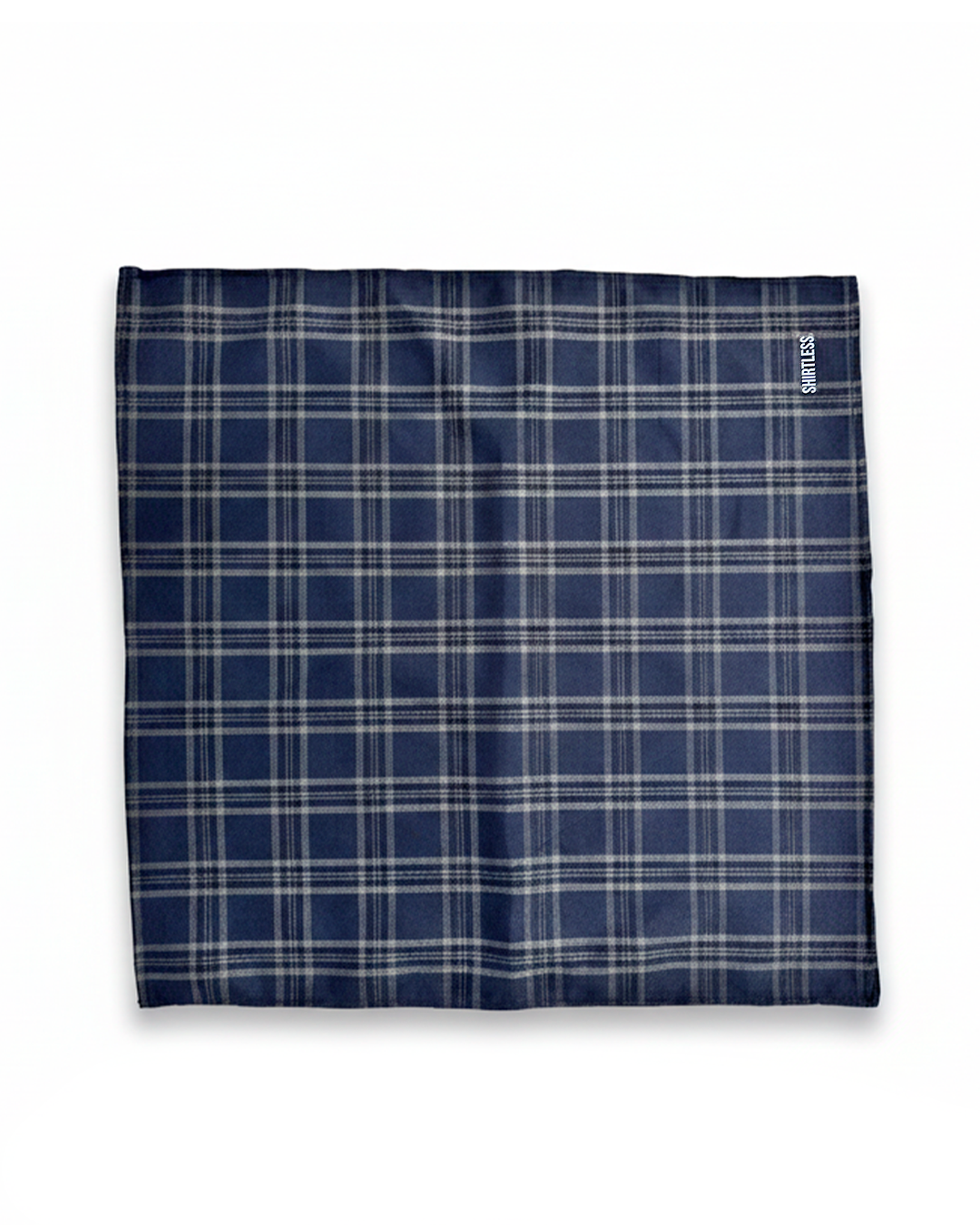 Foulard Shirtless a Quadri Blu