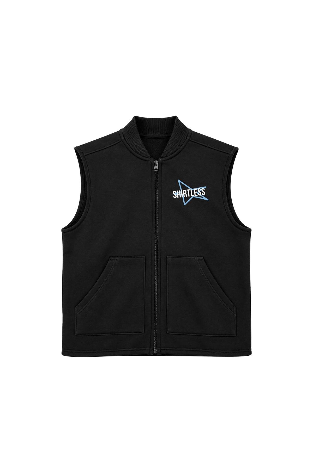 Varsity Vest Discolabirinto Nero fronte