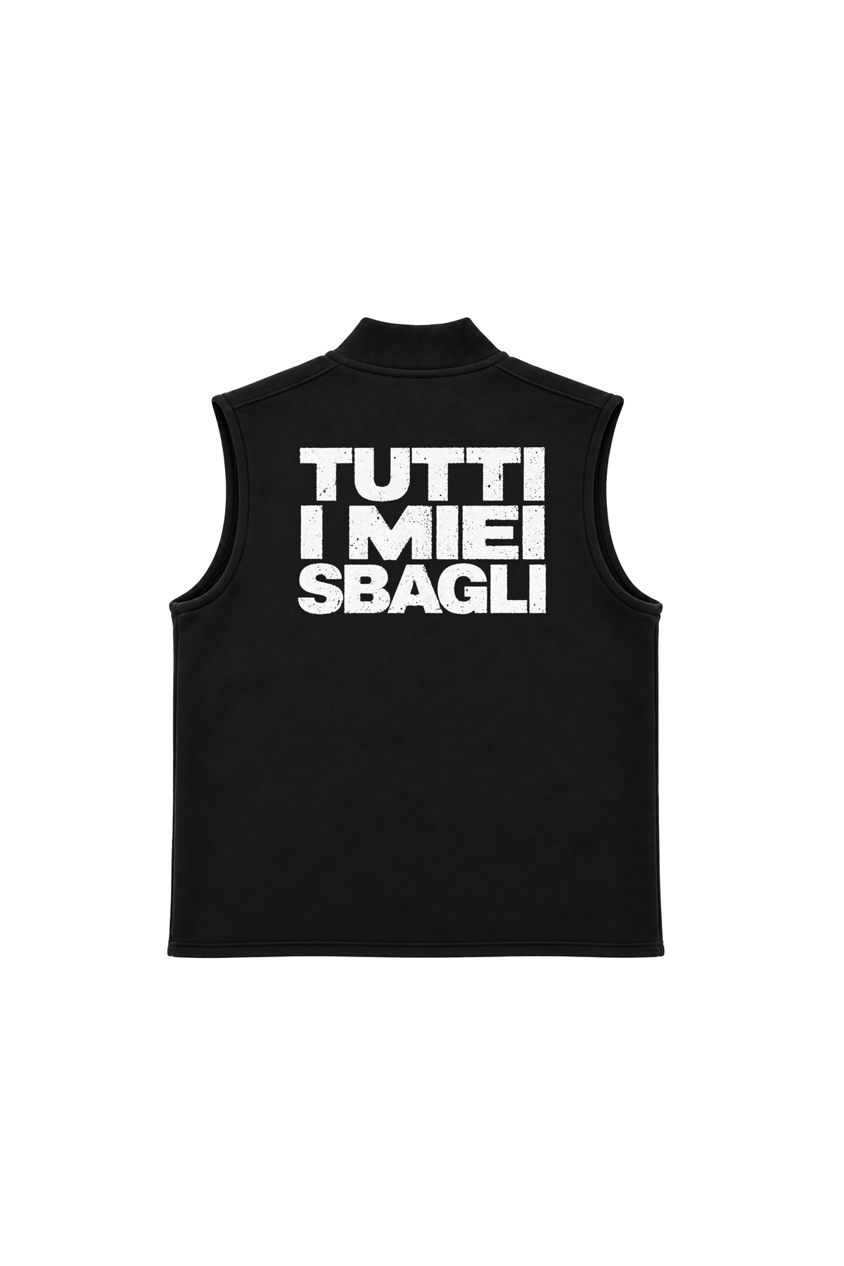 Varsity Vest Tutti i Miei Sbagli Nero retro