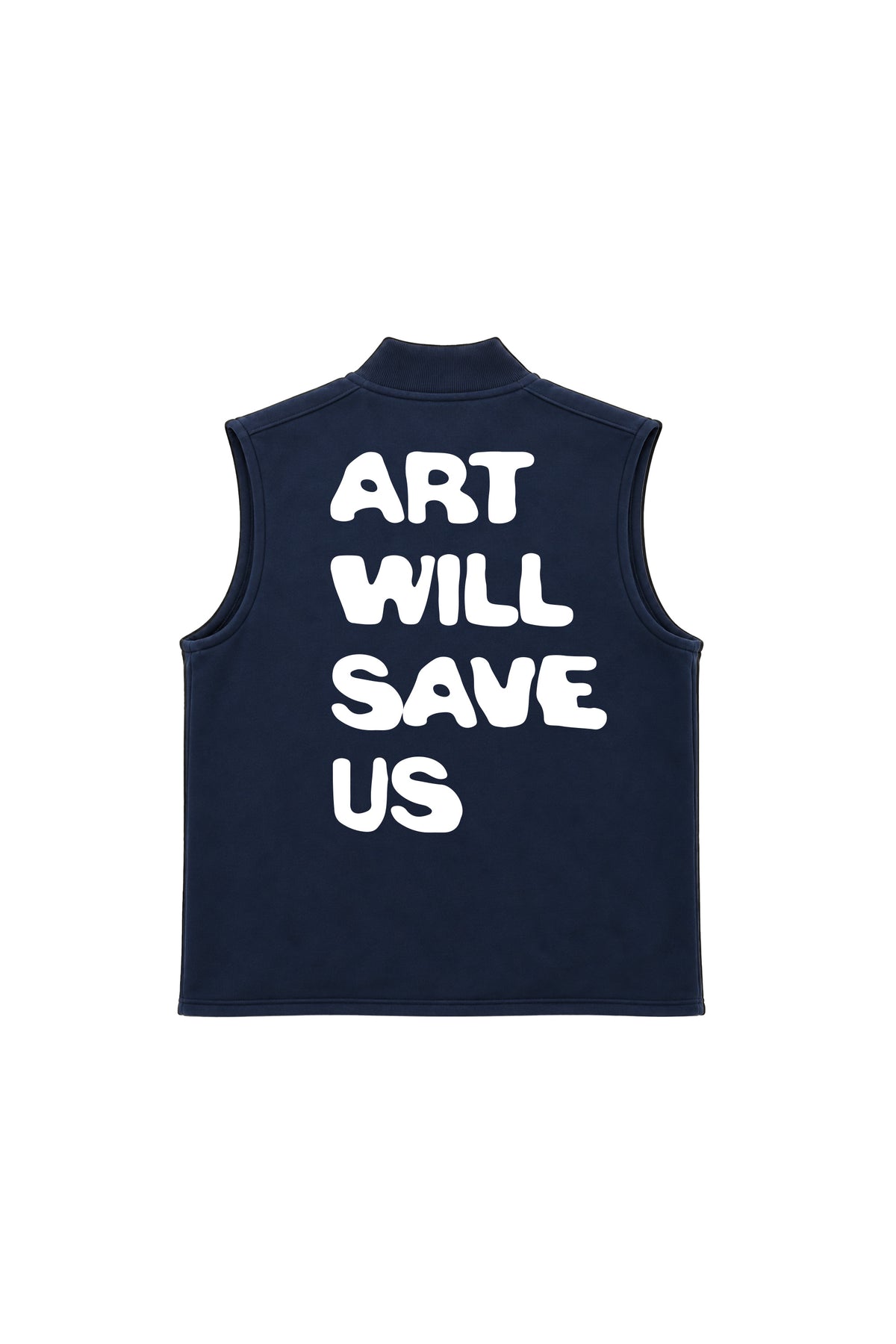 Varsity Vest Art Will Save Us Blu Navy retro