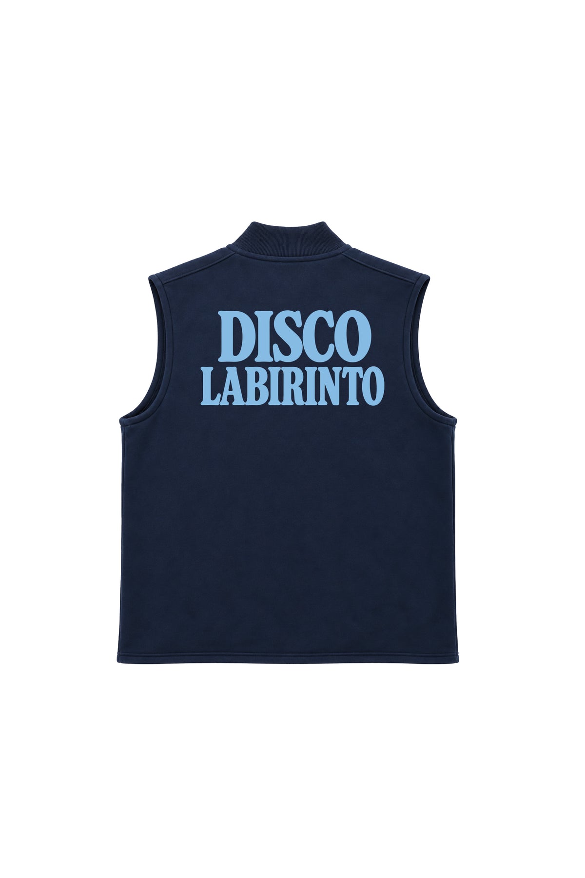 Varsity Vest Discolabirinto Blu Navy retro
