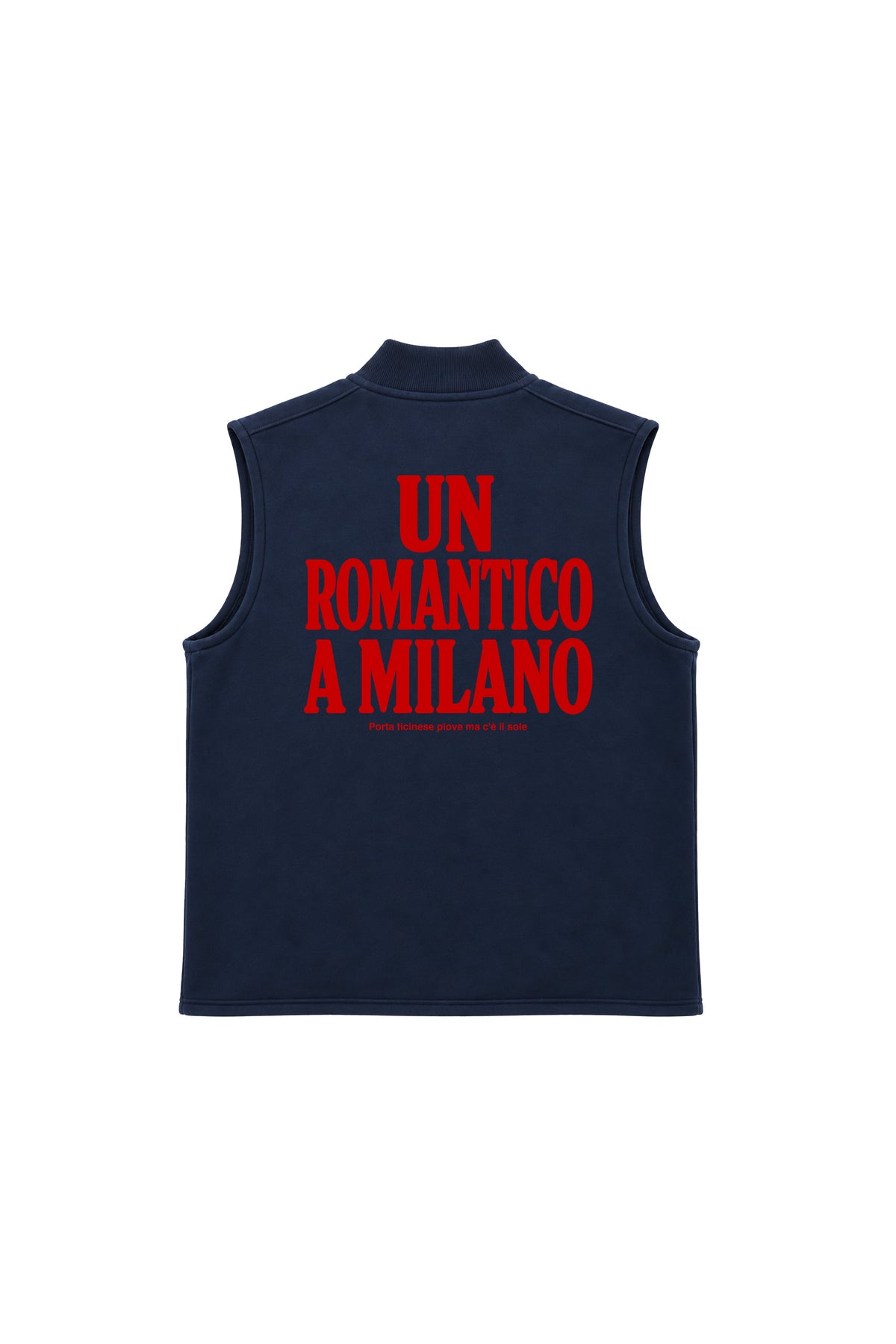 Varsity Vest Un Romantico a Milano Blu Navy retro