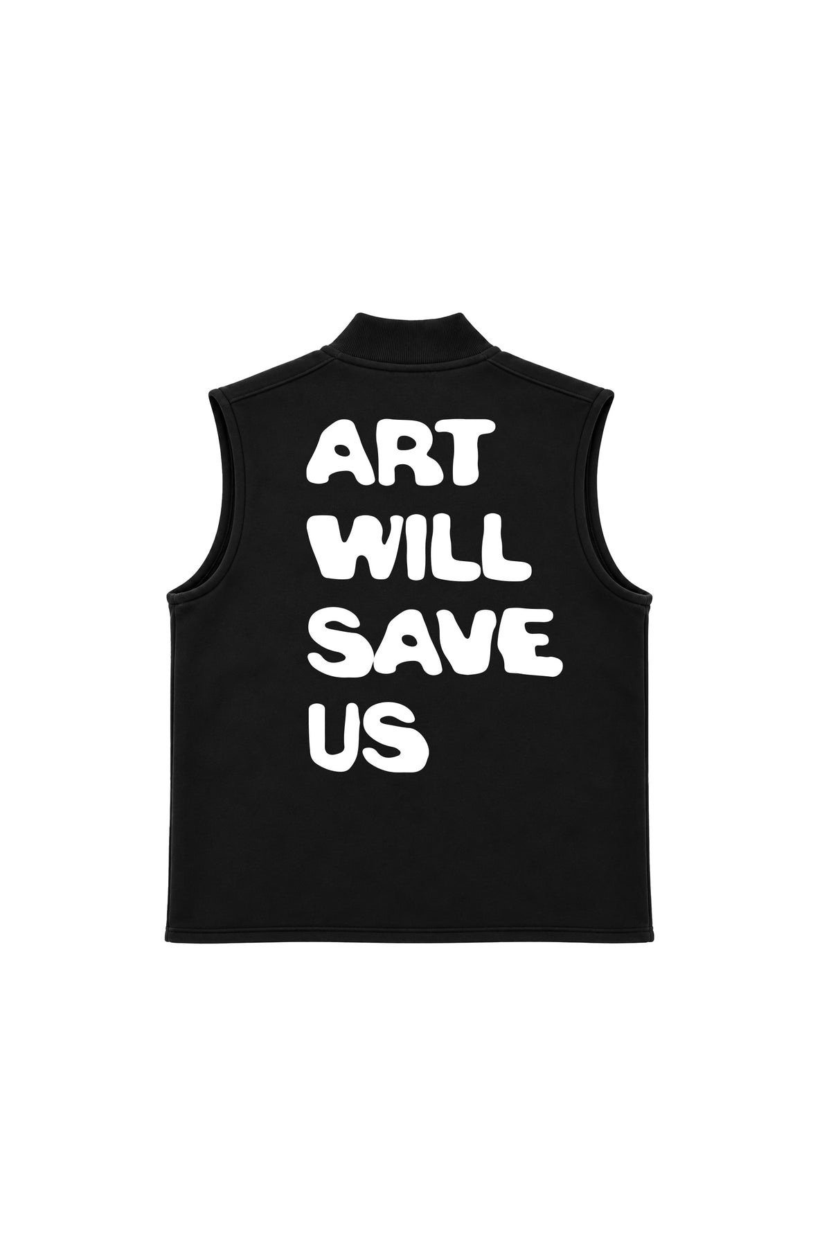 Varsity Vest Art Will Save Us Nero retro