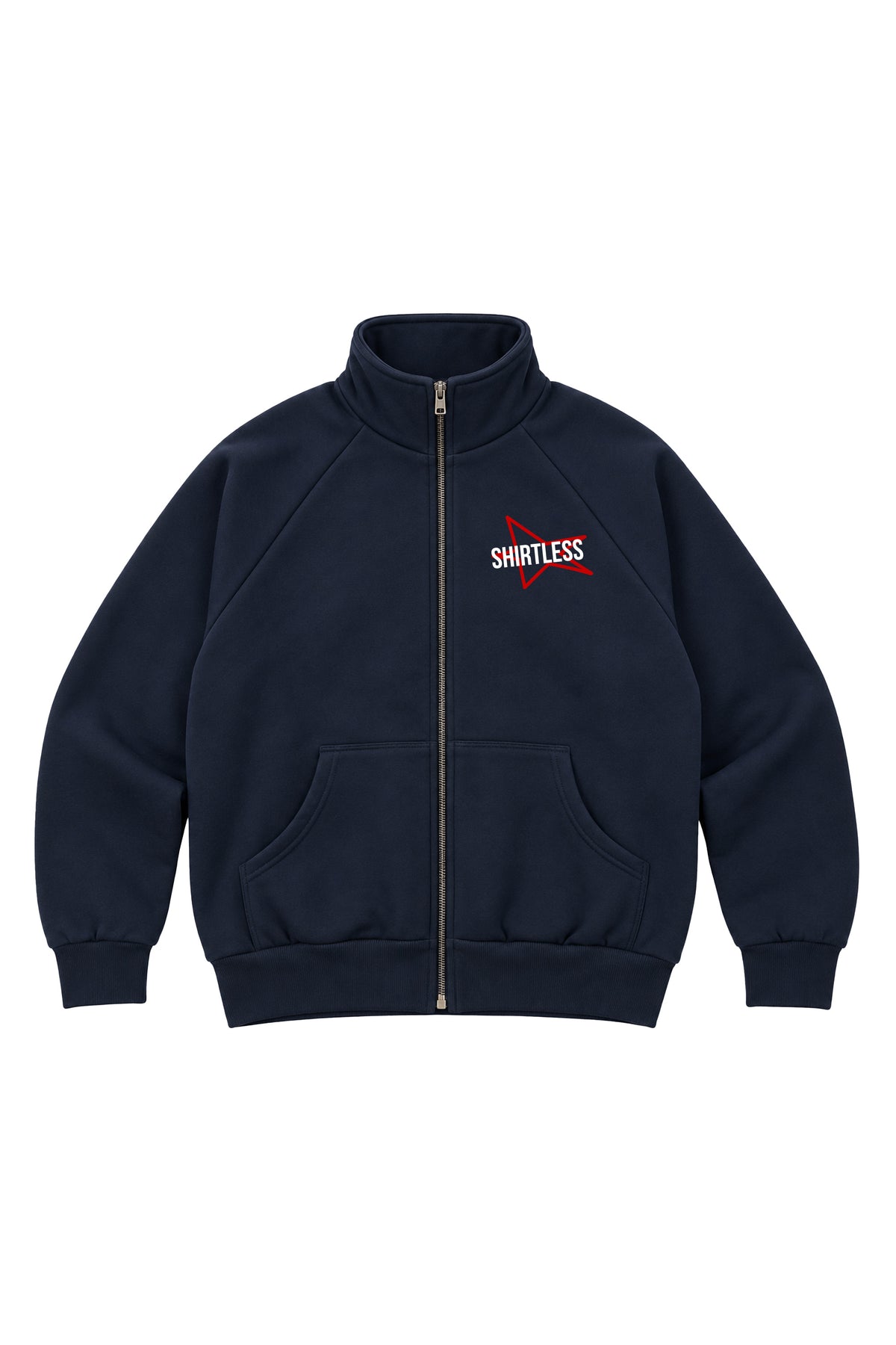 Jacket Full Zip Art Will Save Us Blu Navy fronte