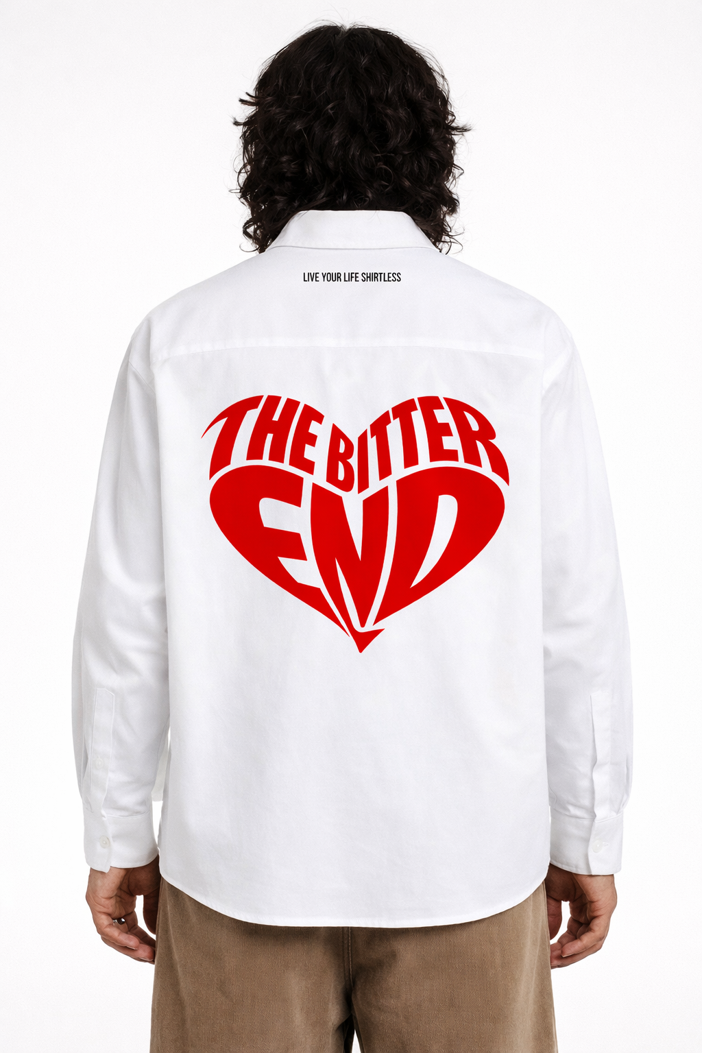 Camicia "The bitter end" bianco - Shirtless