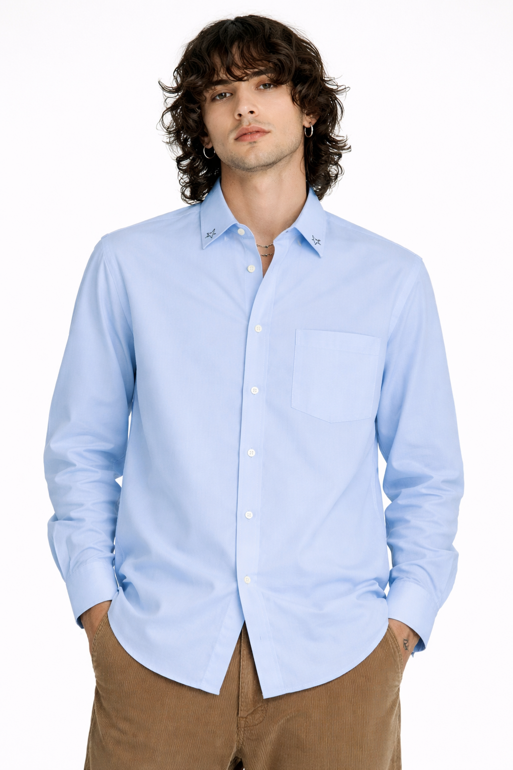 Camicia "The bitter end" celeste - Shirtless