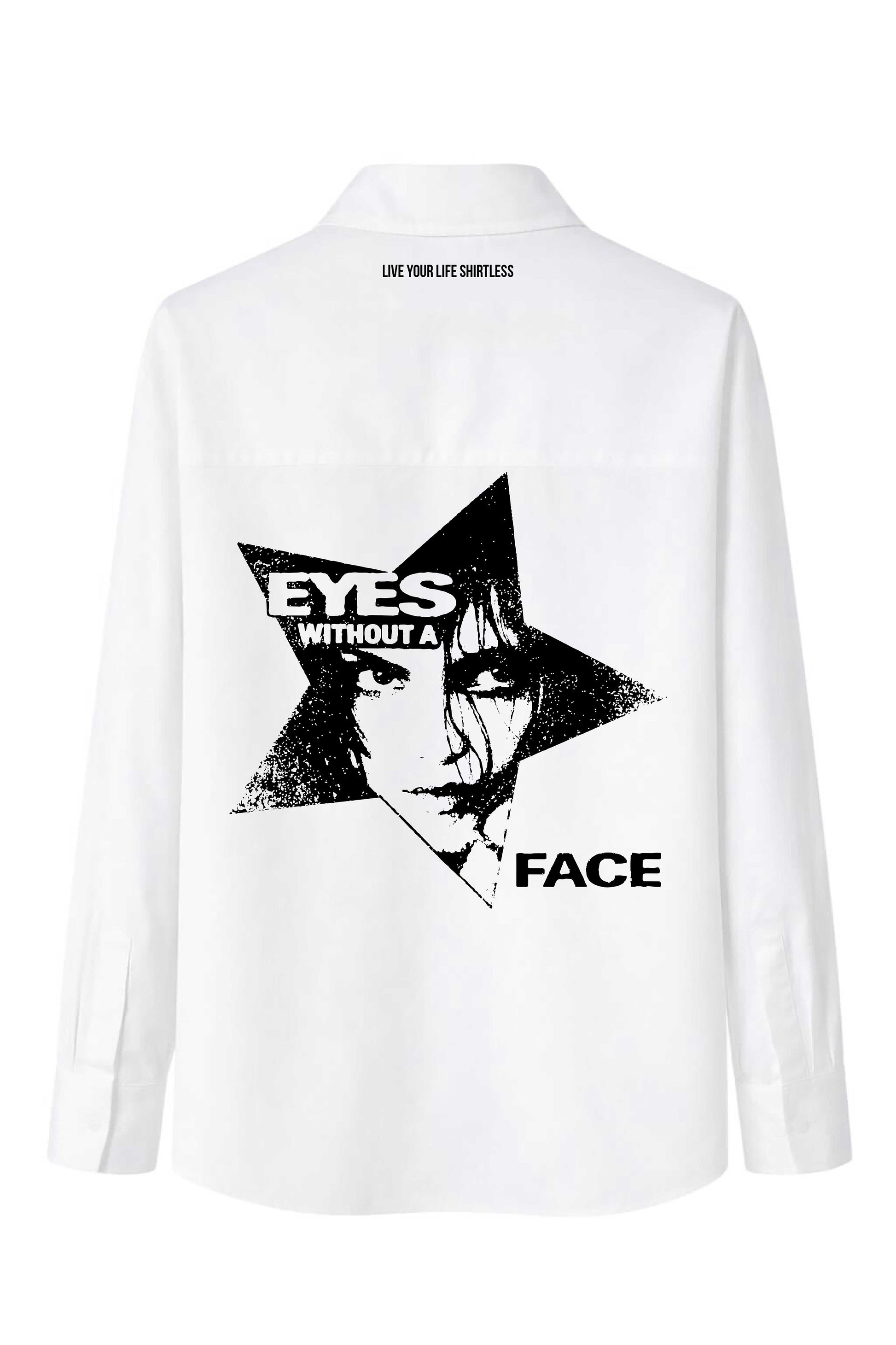 Camicia "Eyes without a face" bianco - Shirtless