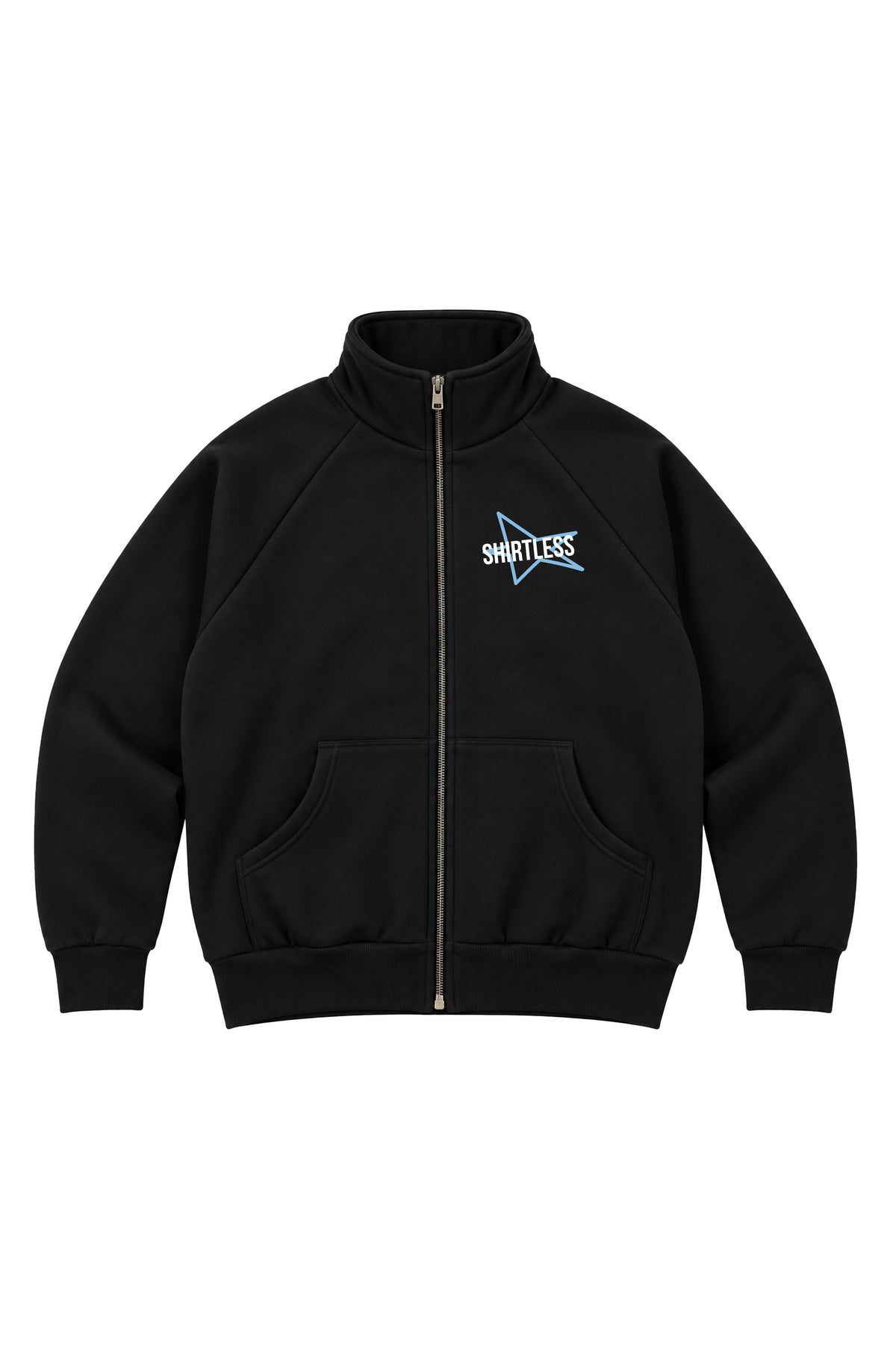 Jacket Full Zip Discolabirinto Nero fronte