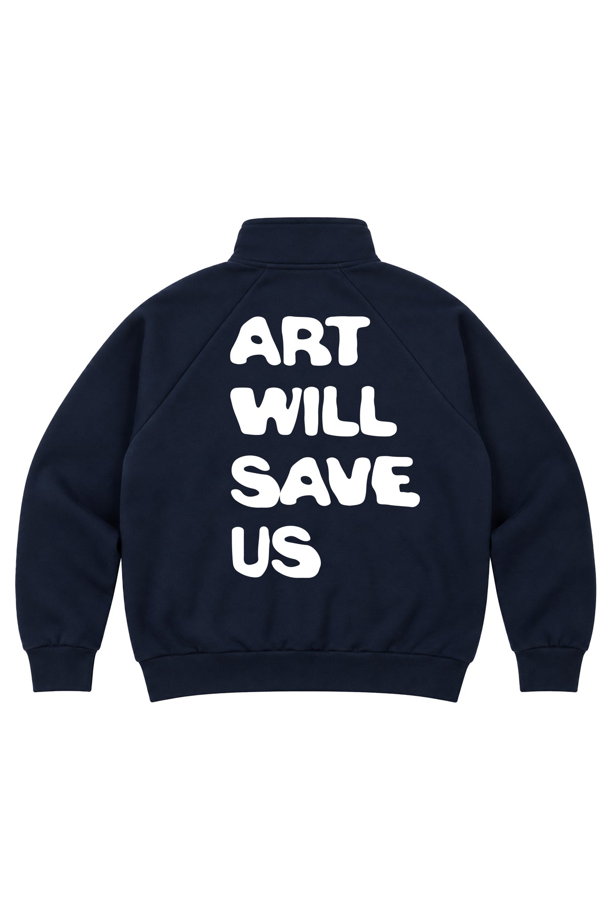 Jacket Full Zip Art Will Save Us Blu Navy retro