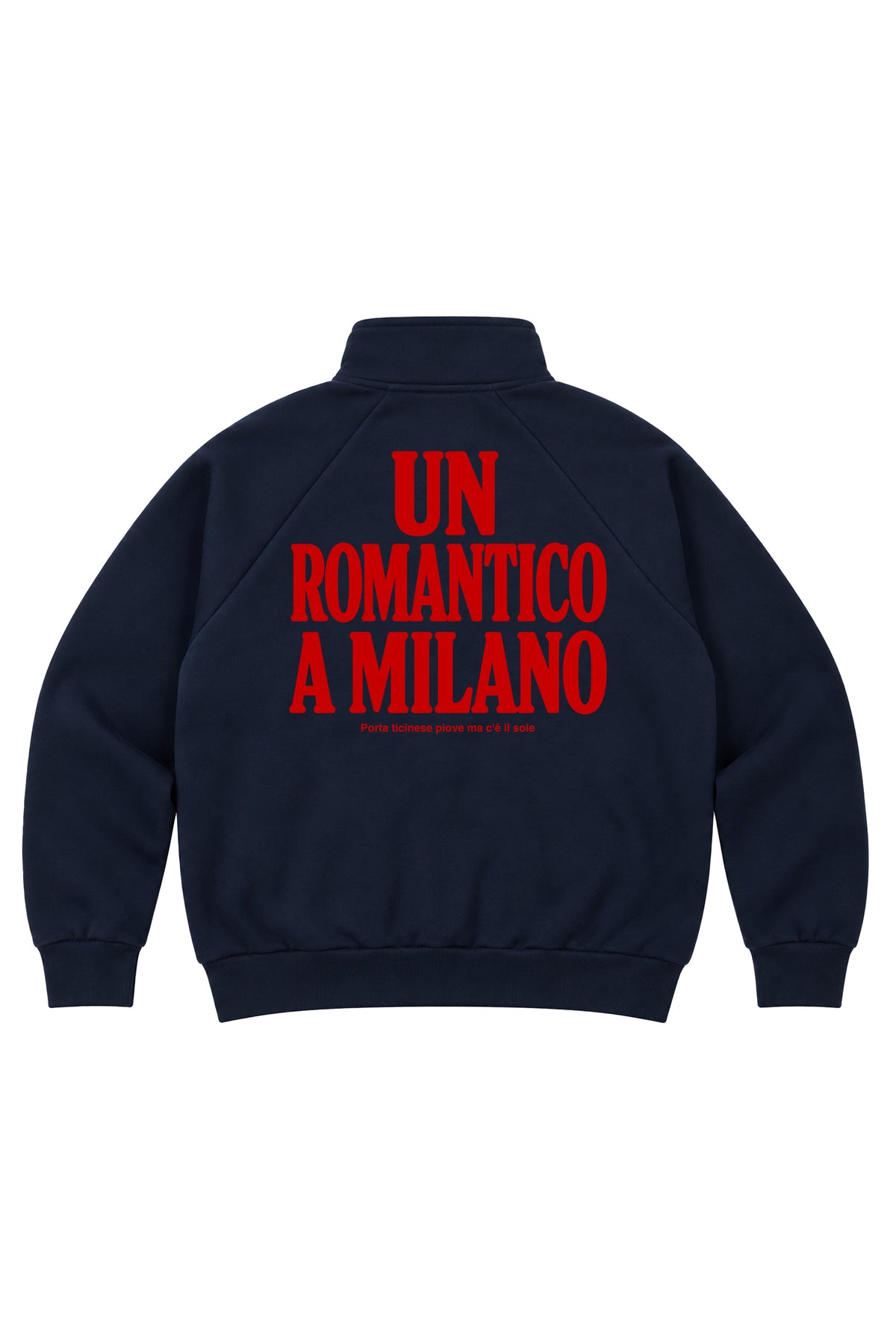 Jacket Full Zip Un Romantico a Milano Blu Navy retro