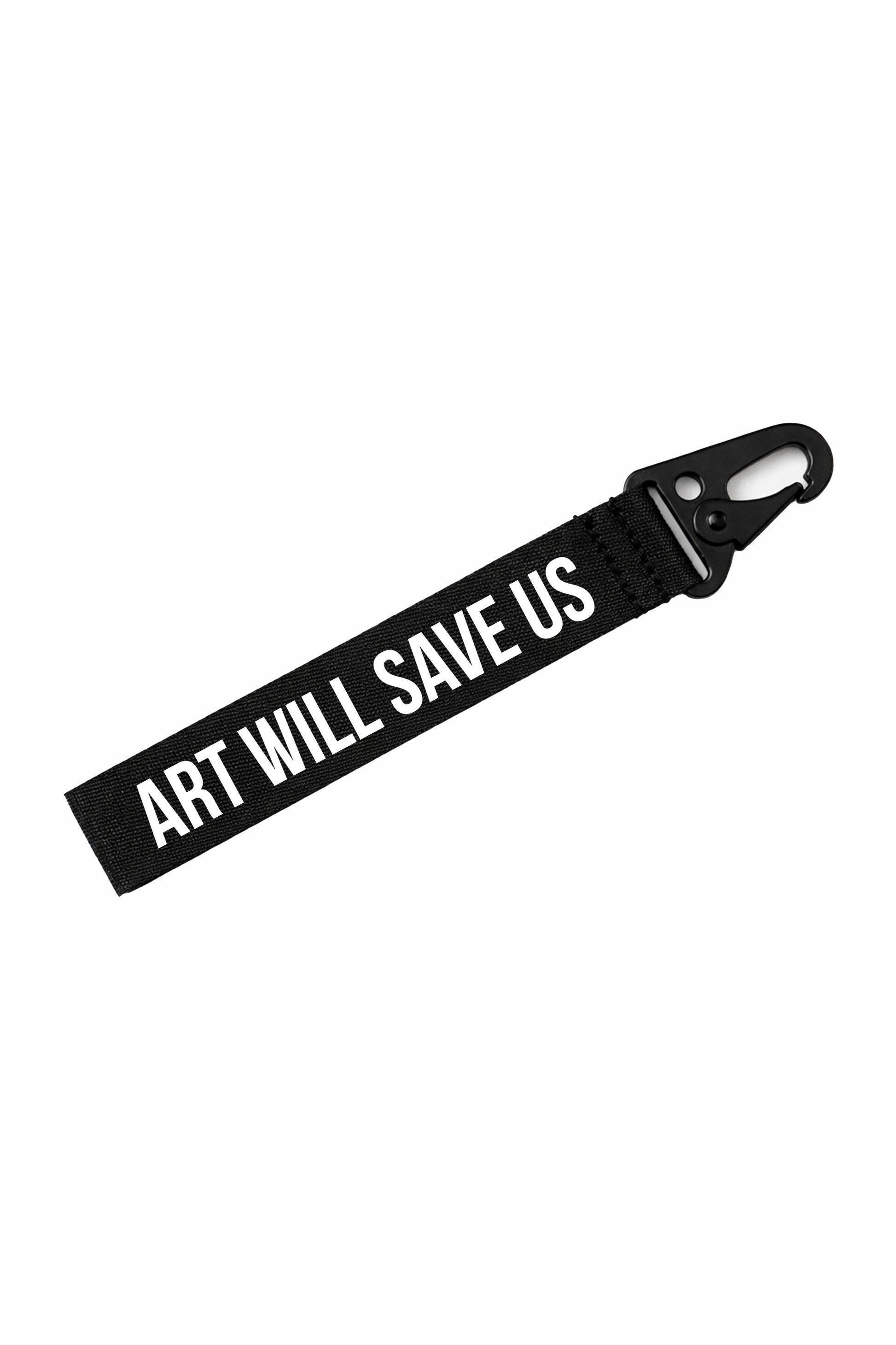 Portachiavi "Art will save us" Black - Shirtless