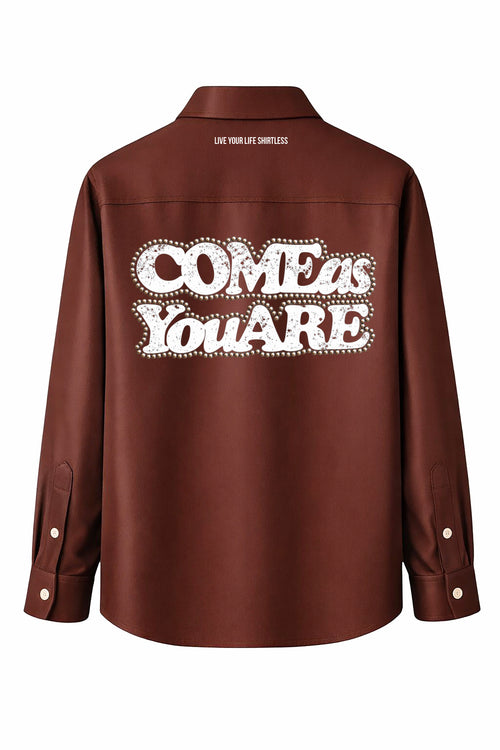 Camicia "Come as your are" Brown
