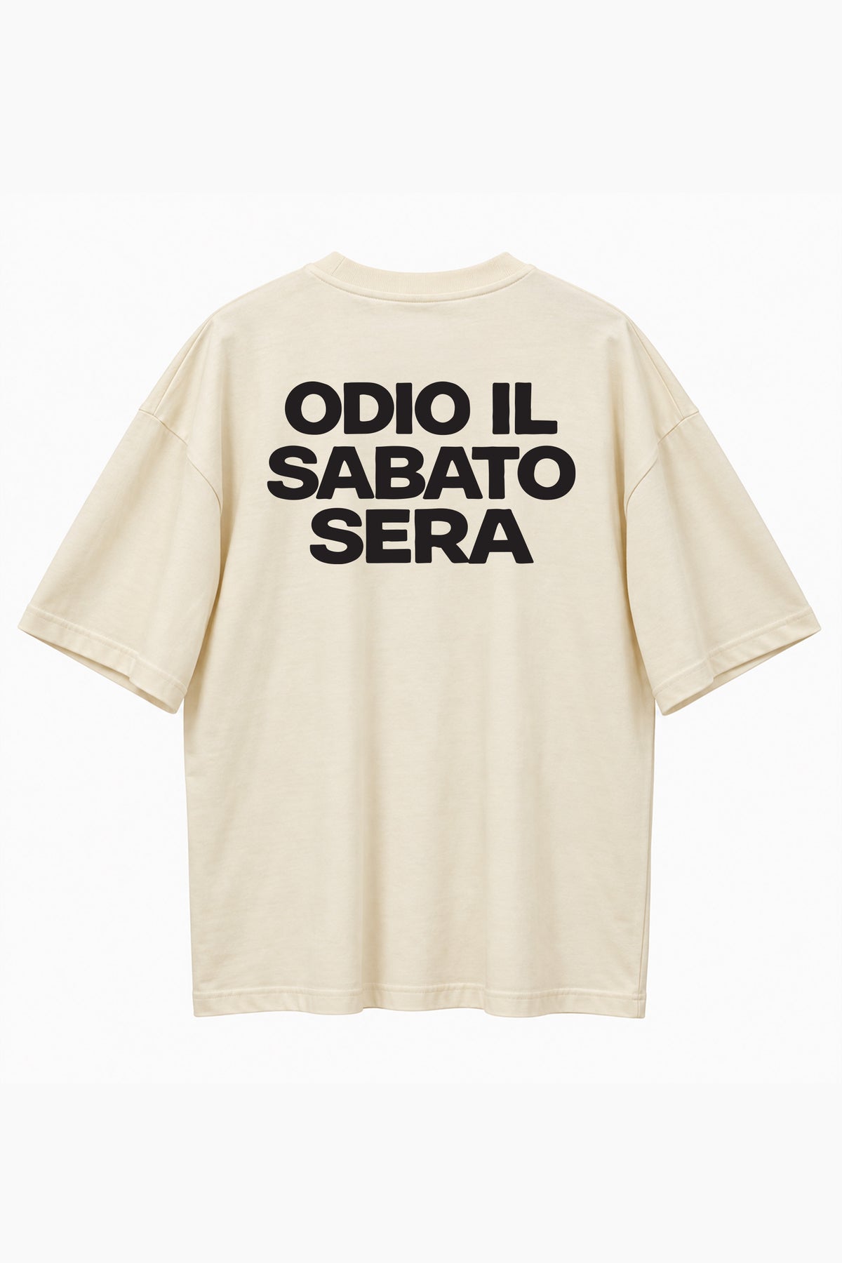 T-shirt Odio il Sabato Sera Panna