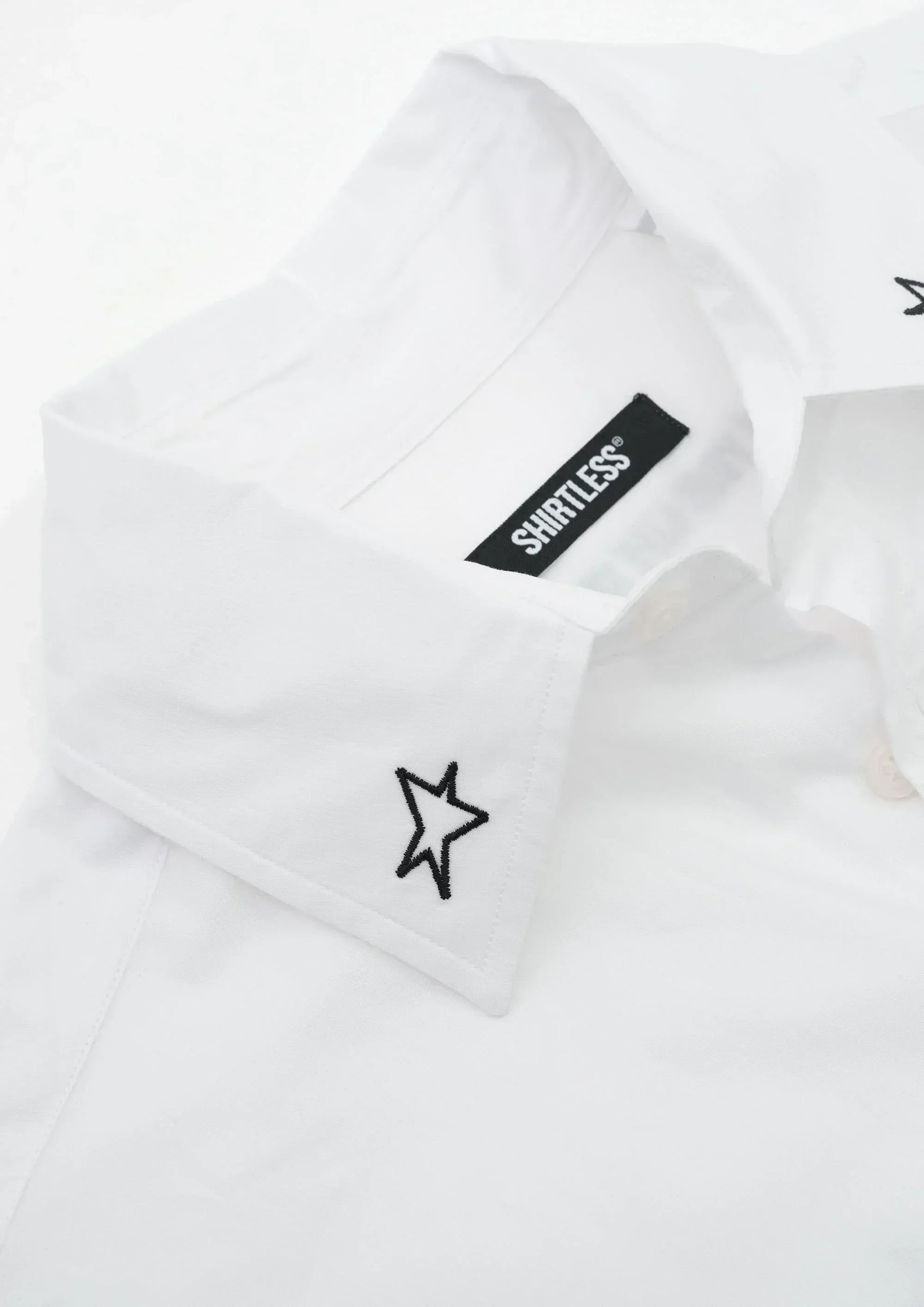 Camicia "TWO AND TWO ALWAYS MAKE A FIVE" Bianca - Shirtless