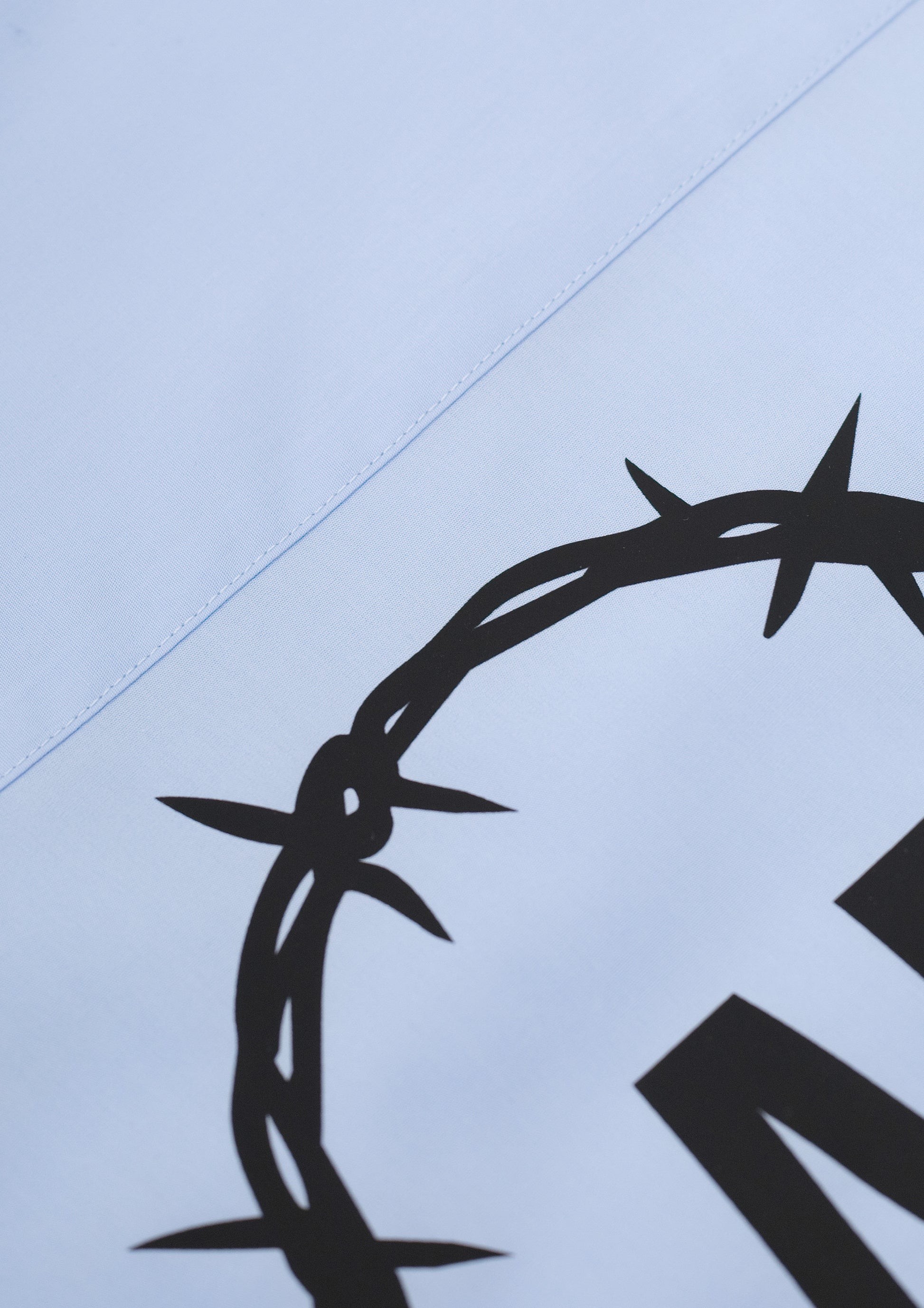 Camicia "AMAMI ANCORA" Celeste - Shirtless