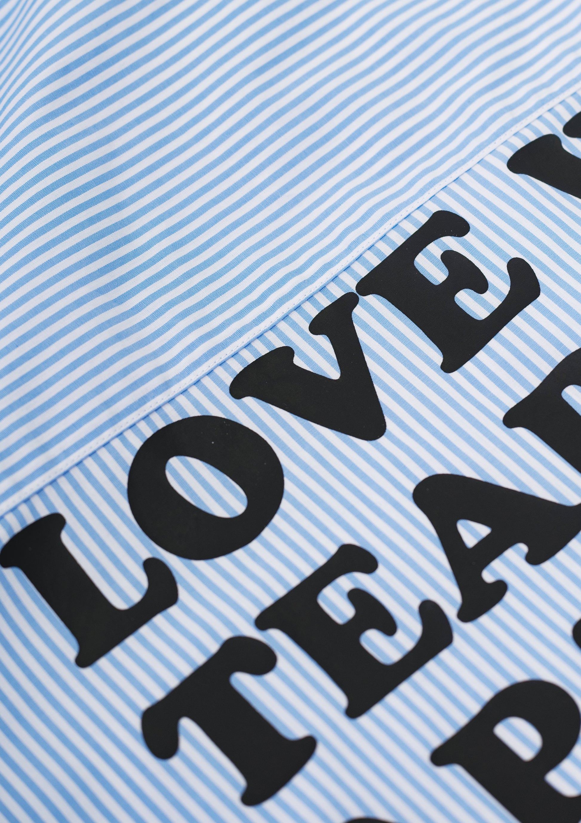 Camicia "LOVE WILL TEAR US APART AGAIN" Rigata - Shirtless