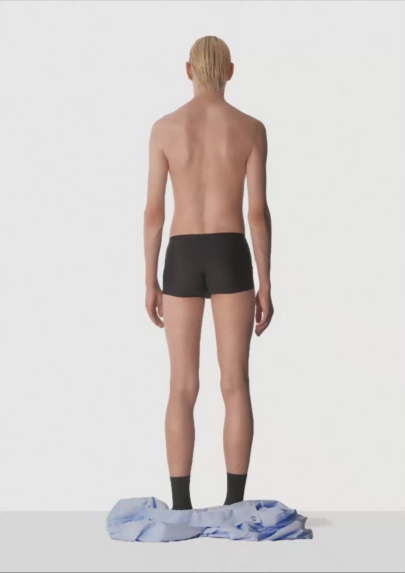 Camicia "BOYS DON'T CRY" Celeste