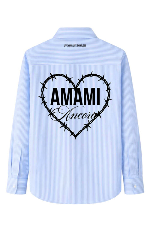 Camicia "AMAMI ANCORA" Rigata